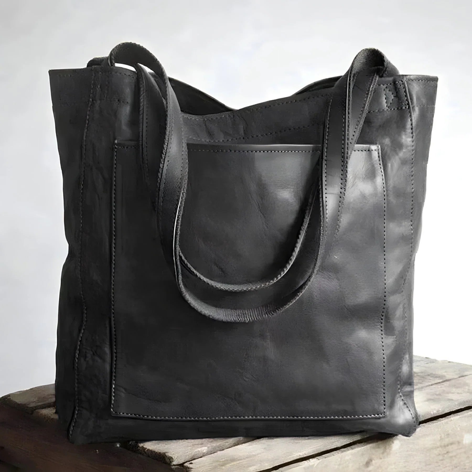 Julia | Klassische Vintage-Lederhandtasche