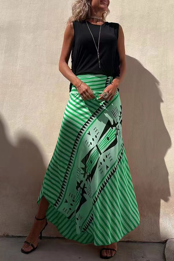 Zora | Satin Maxi Rock