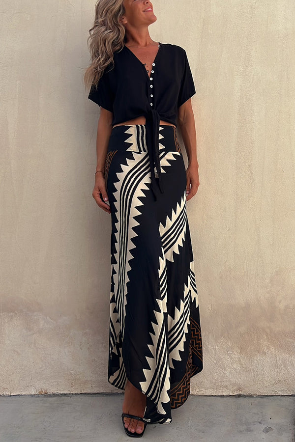 Zora | Satin Maxi Rock