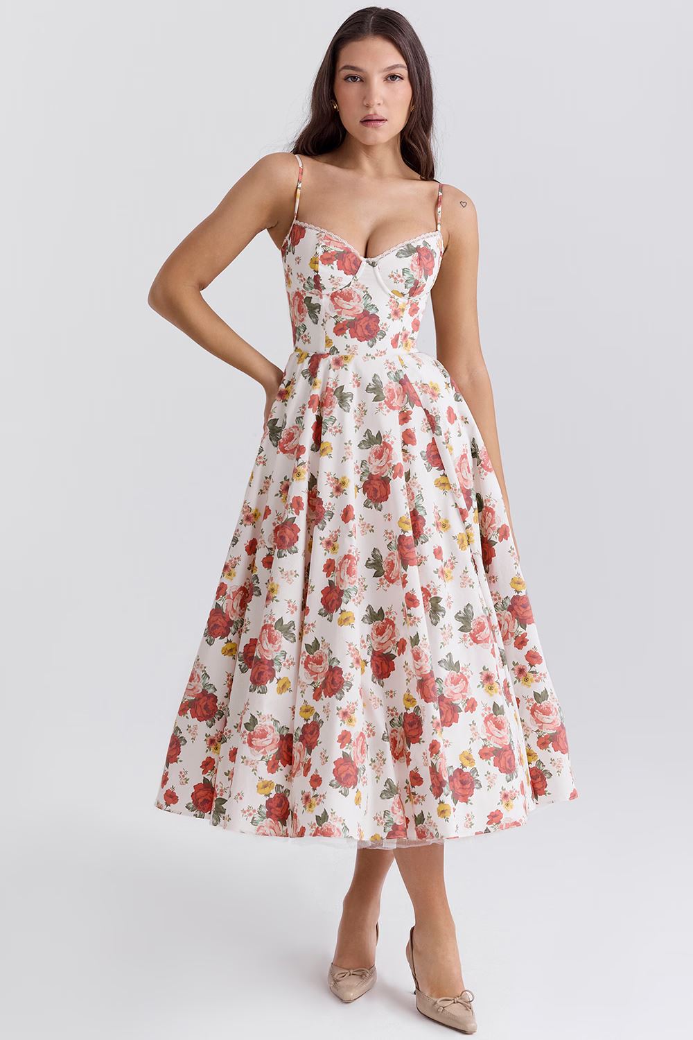 Lana | Elegantes Satinkleid Frauen