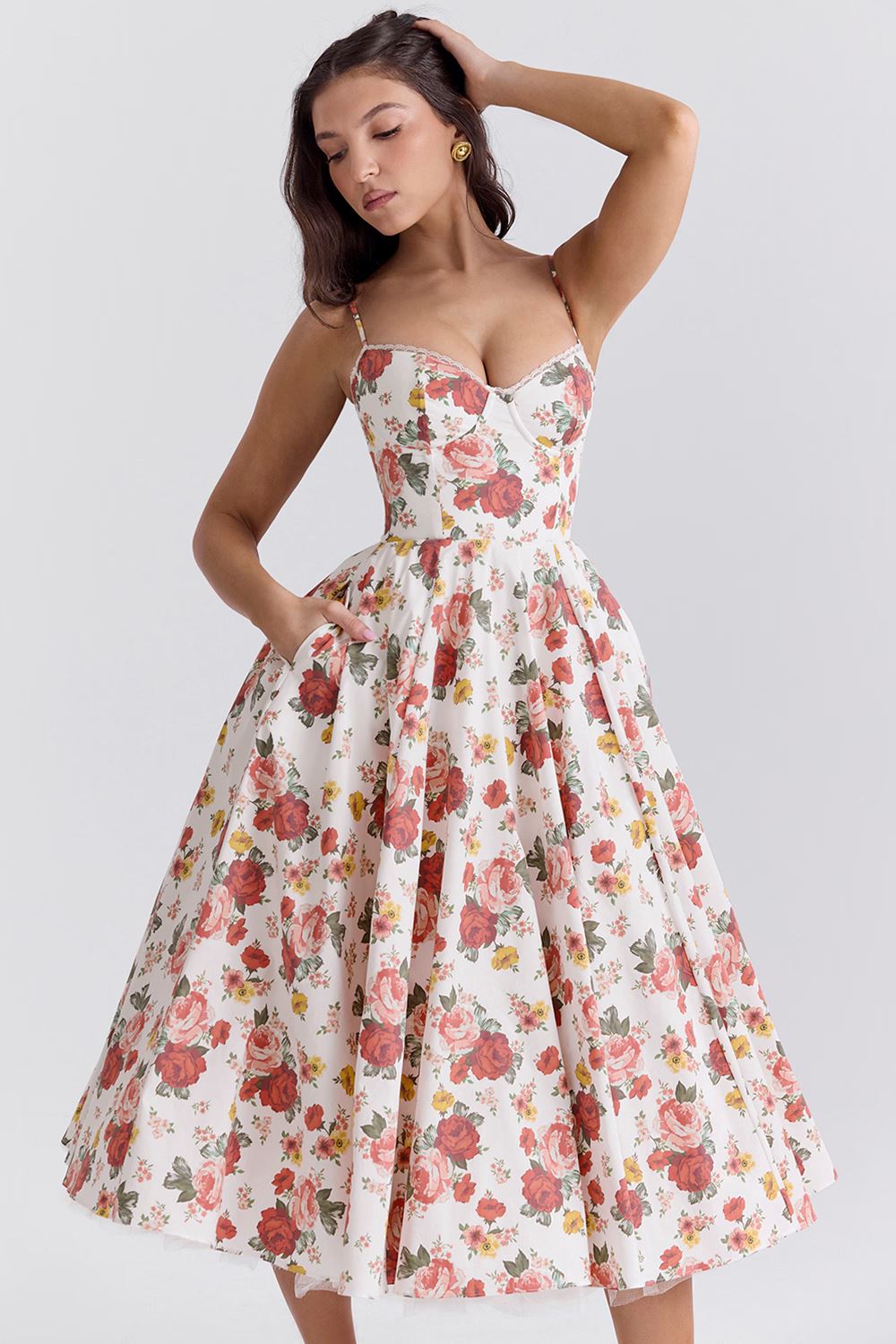 Lana | Elegantes Satinkleid Frauen