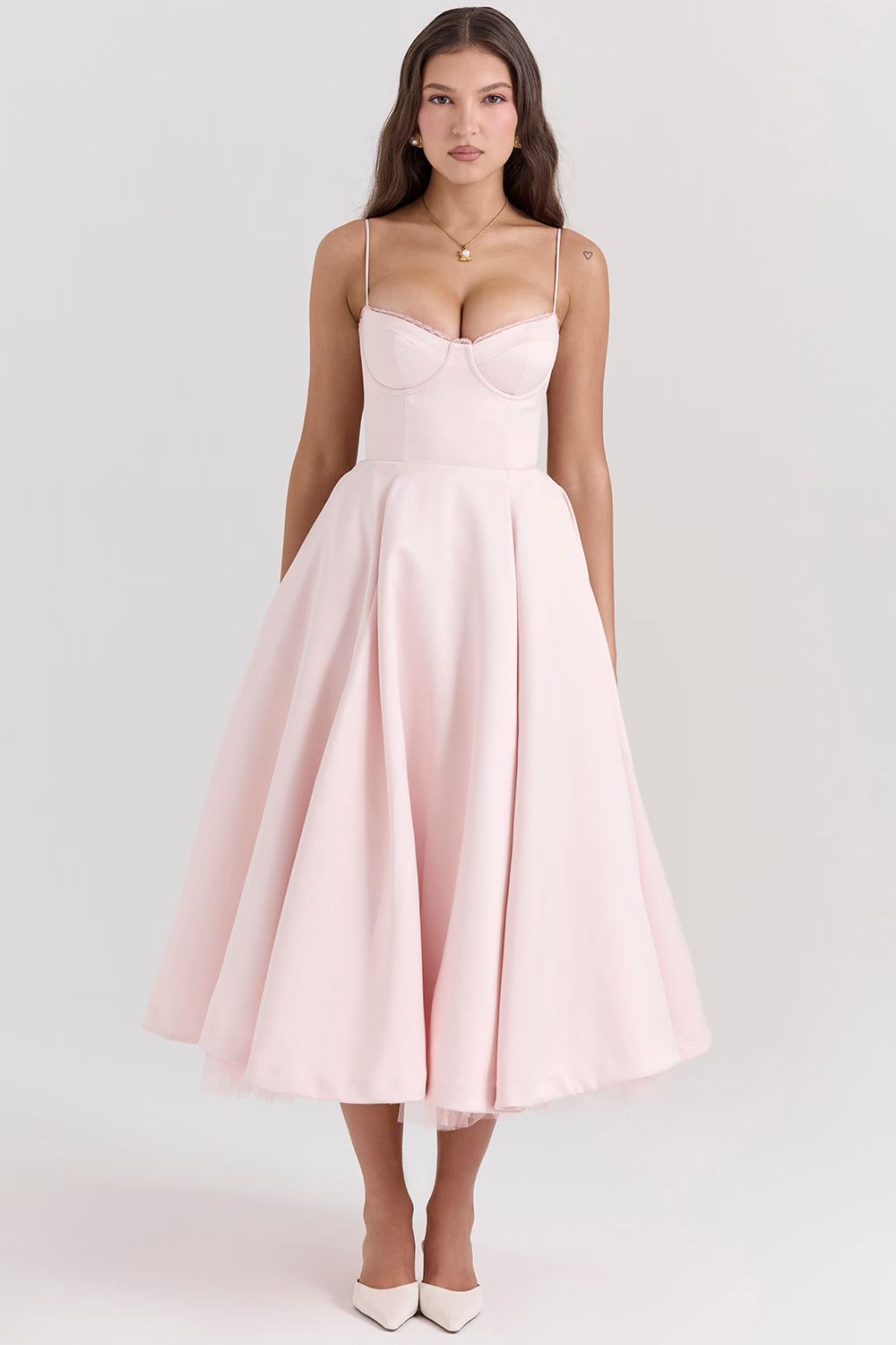 Lana | Elegantes Satinkleid Frauen