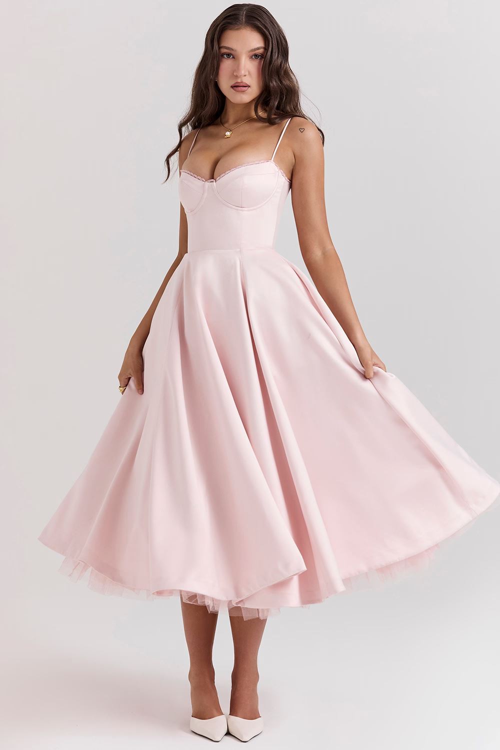 Lana | Elegantes Satinkleid Frauen