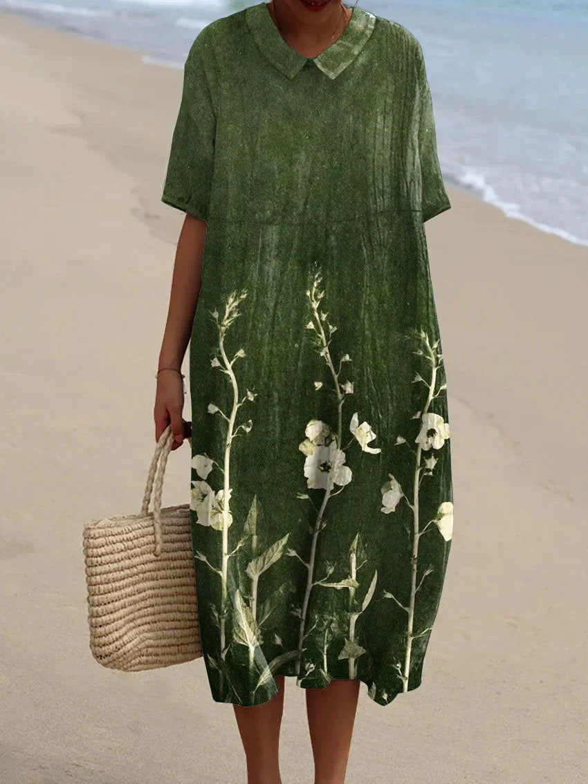 Elodie | Puffärmel Midi Kleid