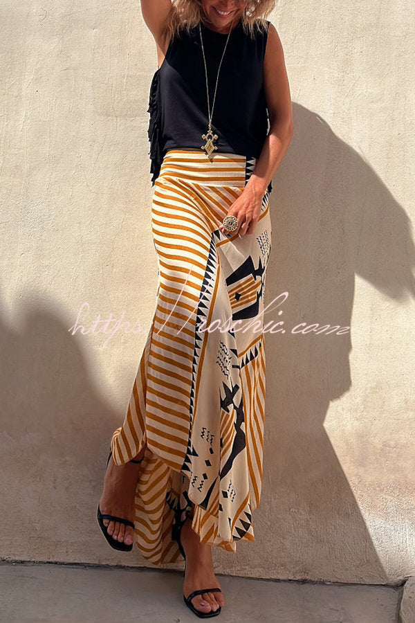 Zora | Satin Maxi Rock