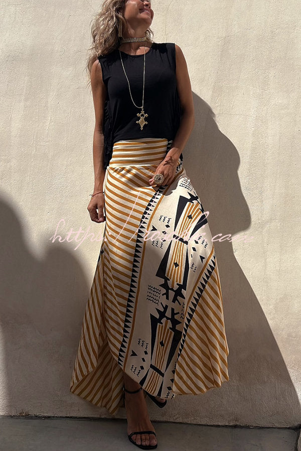 Zora | Satin Maxi Rock