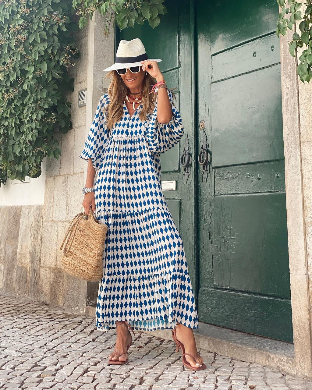 Mira | Puffärmel Midi Kleid