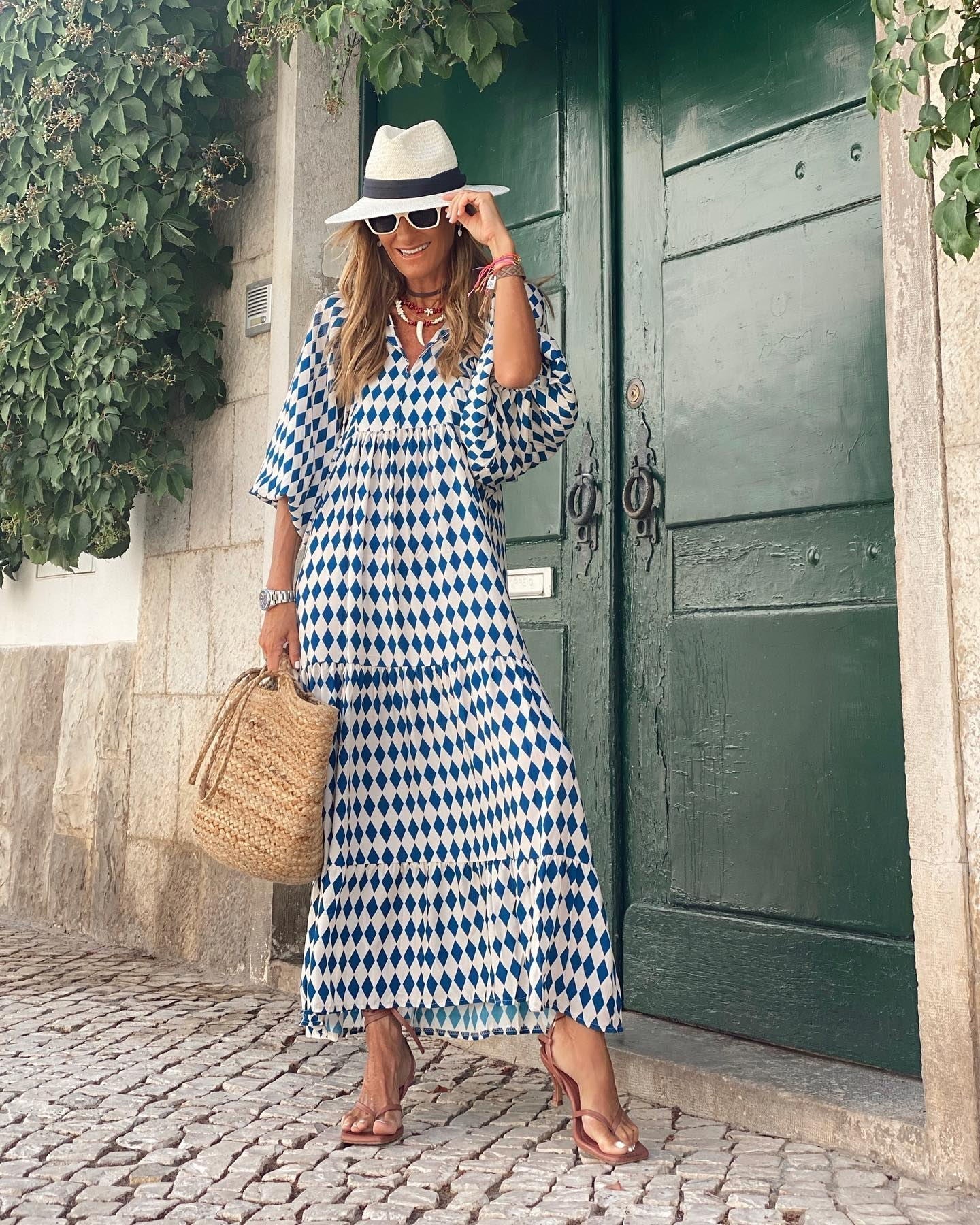 Mira | Puffärmel Midi Kleid