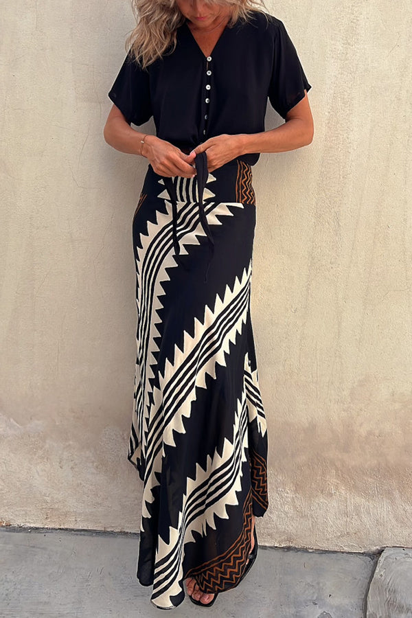 Zora | Satin Maxi Rock