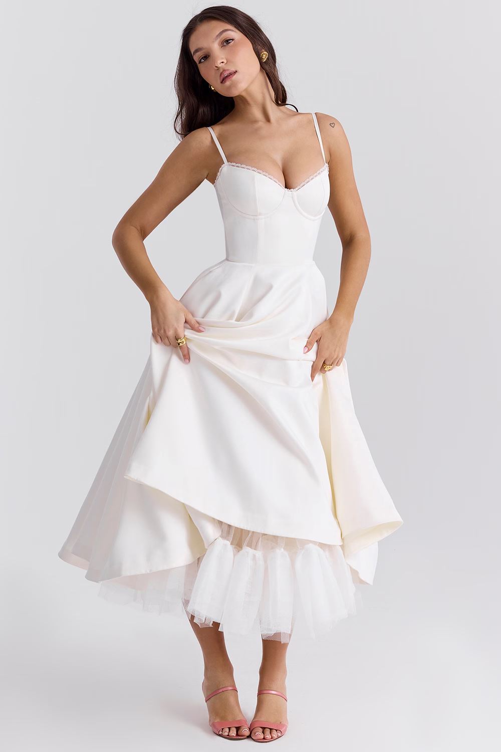 Lana | Elegantes Satinkleid Frauen