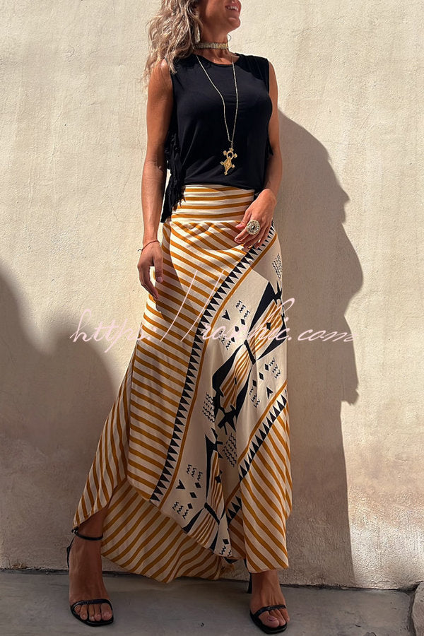 Zora | Satin Maxi Rock