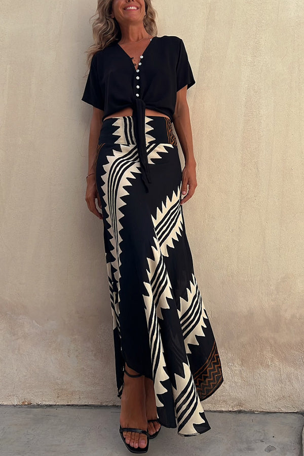 Zora | Satin Maxi Rock