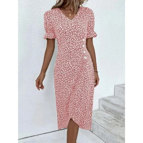 Ayleen | Sommerliches Blumen-Wickelkleid