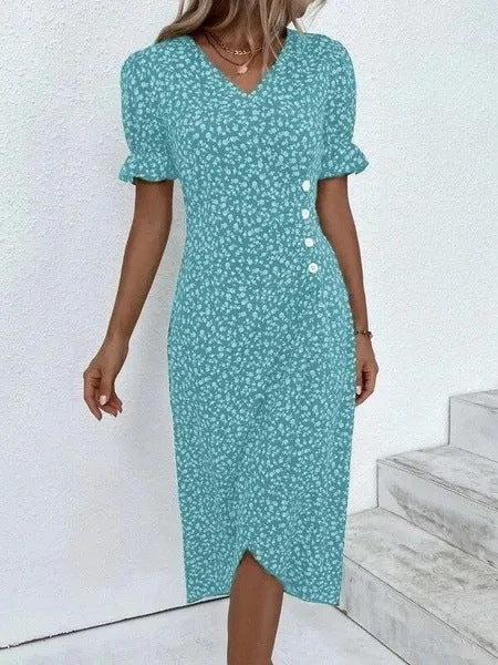 Ayleen | Sommerliches Blumen-Wickelkleid