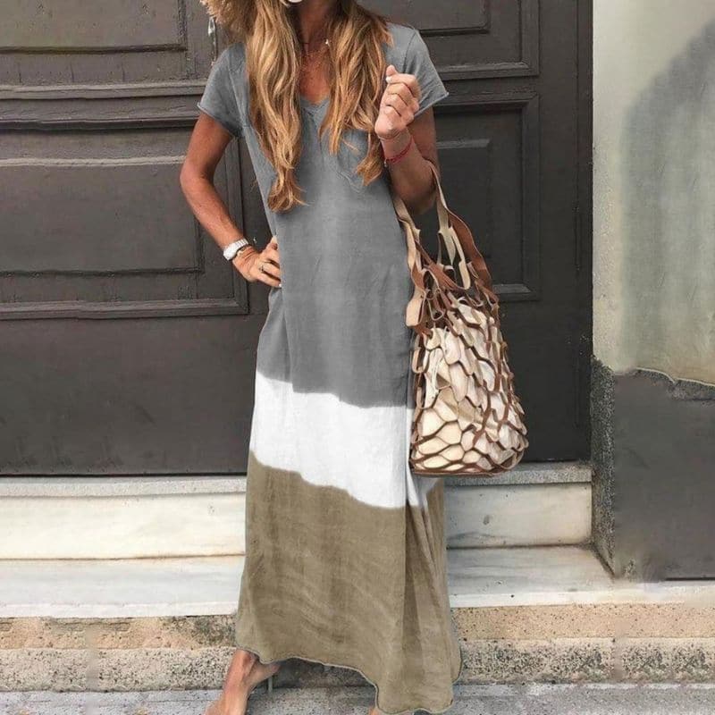 Malia | Tricolor Sommer Kleid