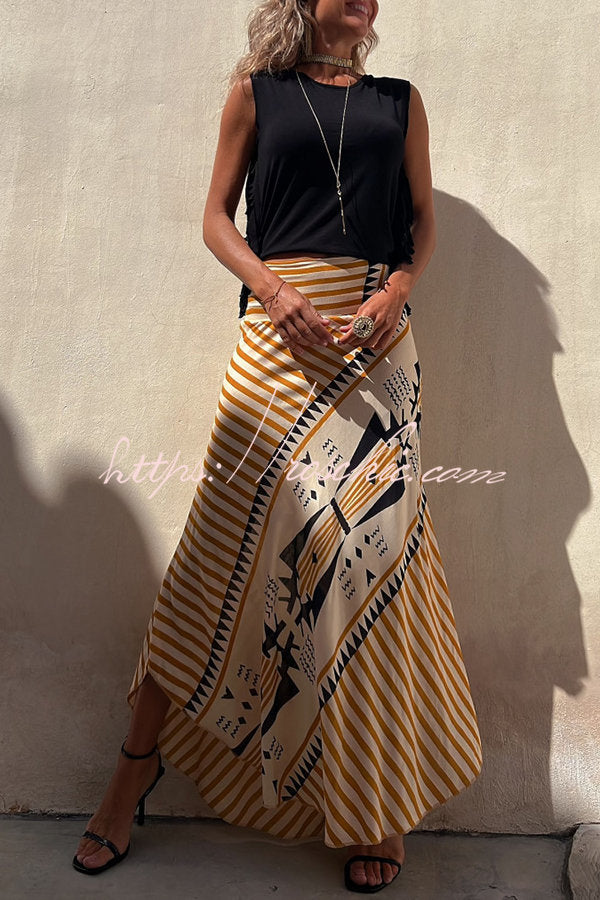Zora | Satin Maxi Rock