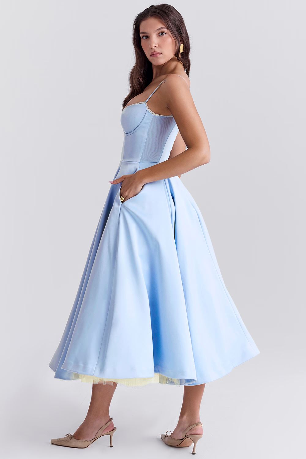 Lana | Elegantes Satinkleid Frauen