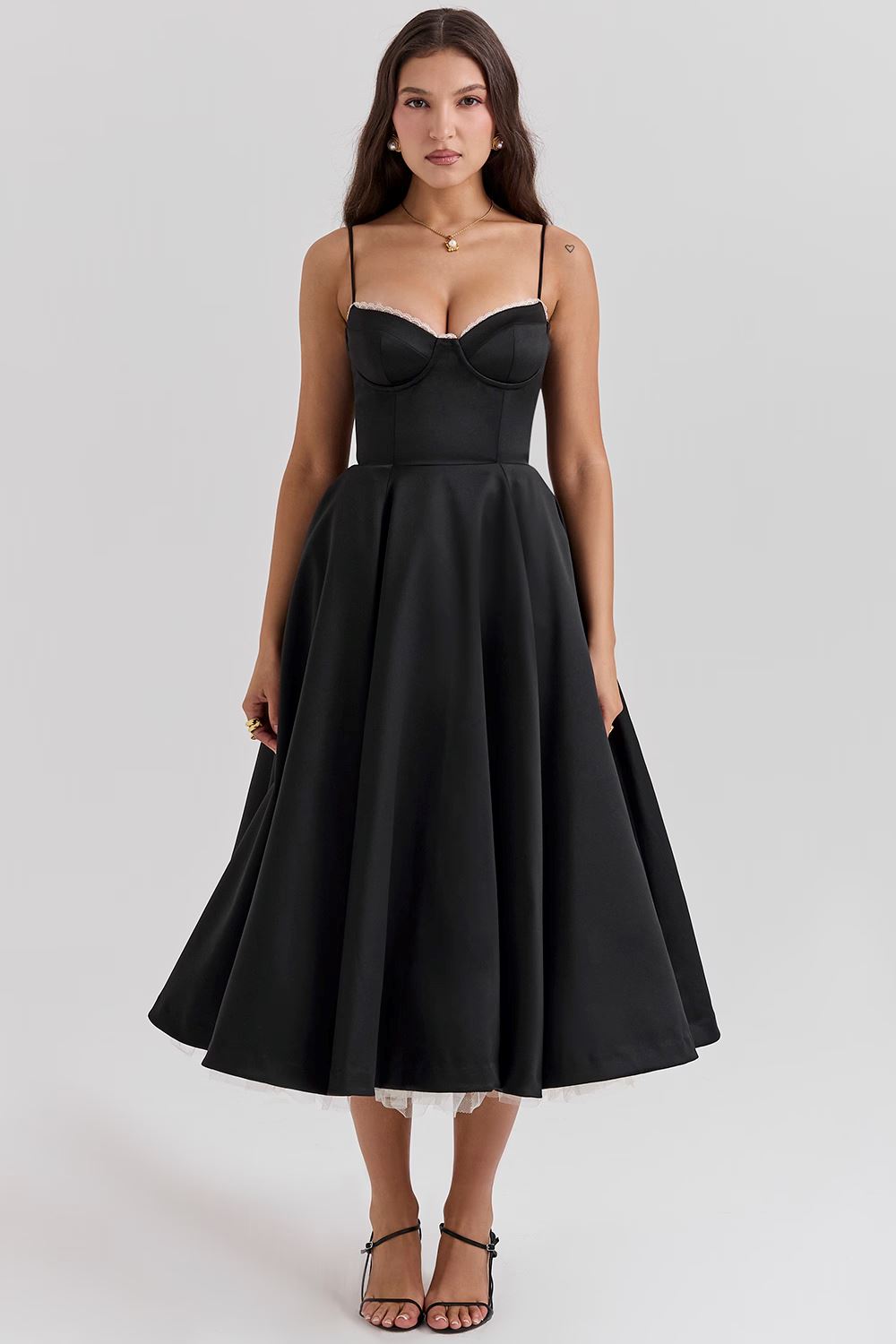 Lana | Elegantes Satinkleid Frauen