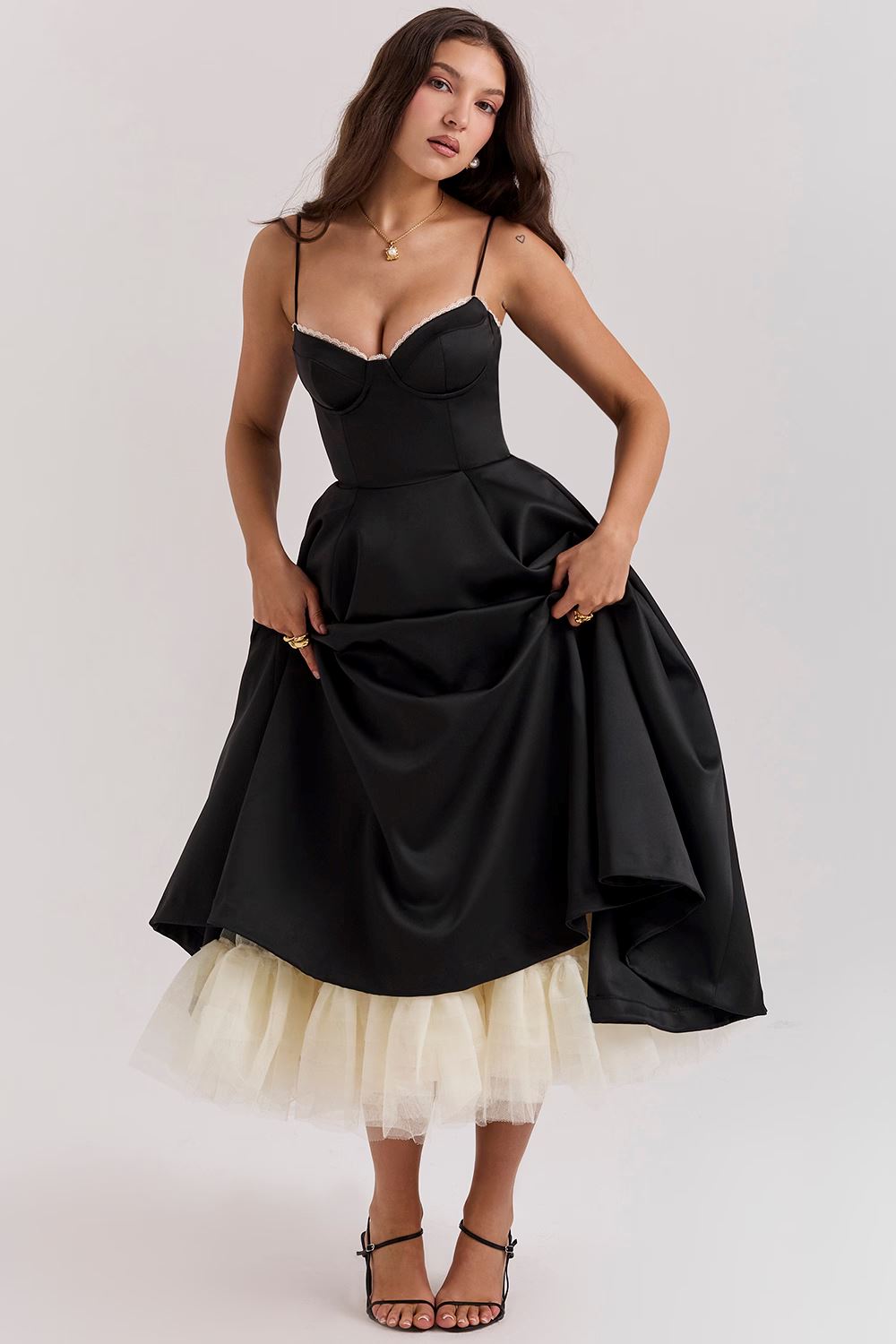 Lana | Elegantes Satinkleid Frauen