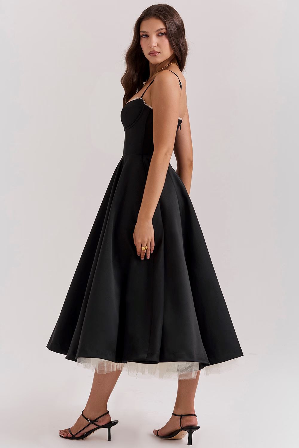 Lana | Elegantes Satinkleid Frauen