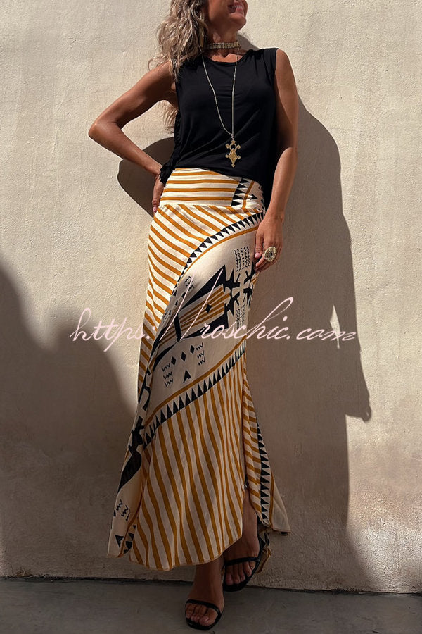 Zora | Satin Maxi Rock