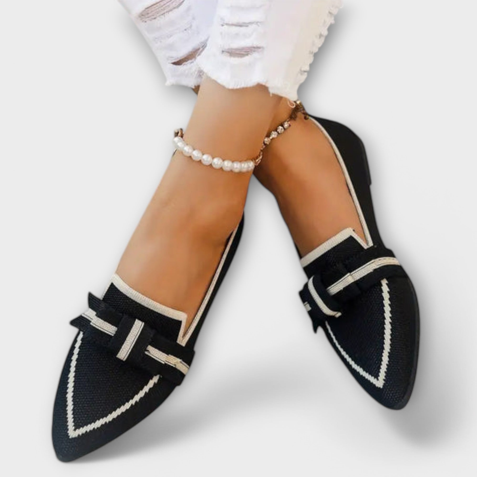 Freja | Eleganta geknotete Schuhe