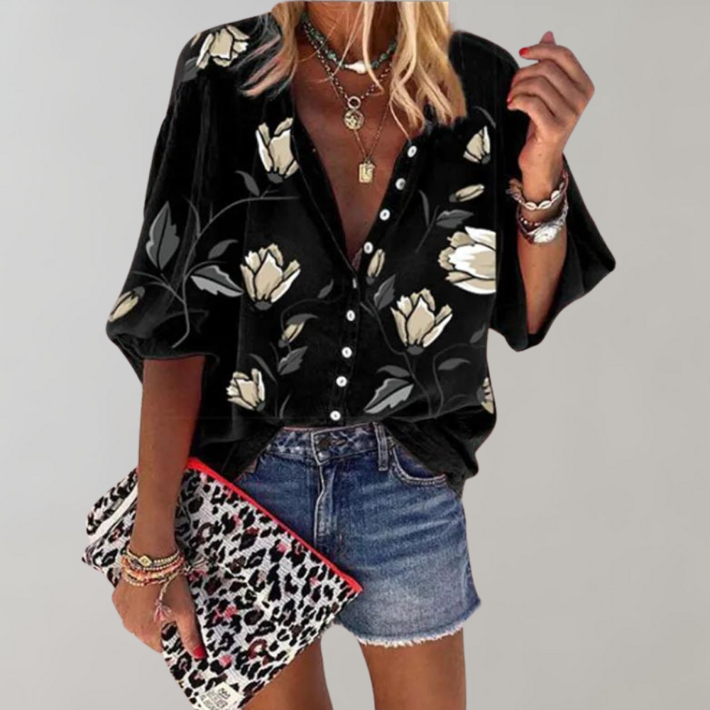 Elin | Sommerbluse mit blumenmuster