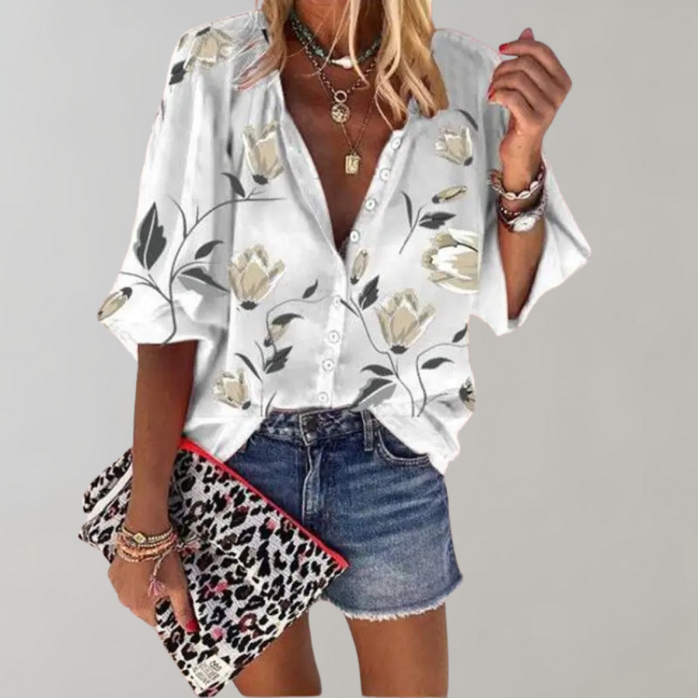 Elin | Sommerbluse mit blumenmuster