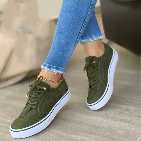 Hildegard | Damen Orthopädische Schnürschuhe Sneaker