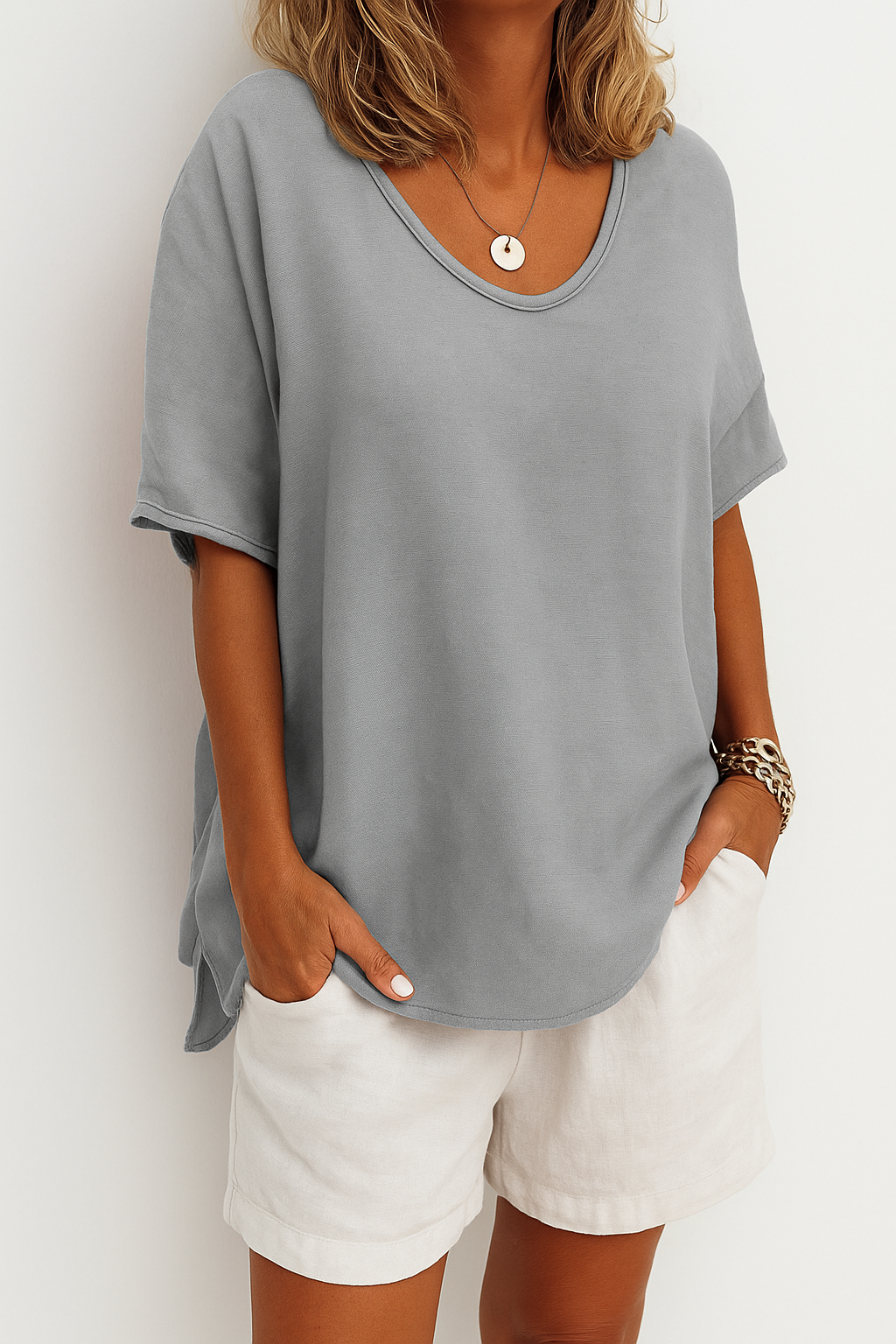 Lauren | Leichtes Atmungsaktives Leinen Shirt