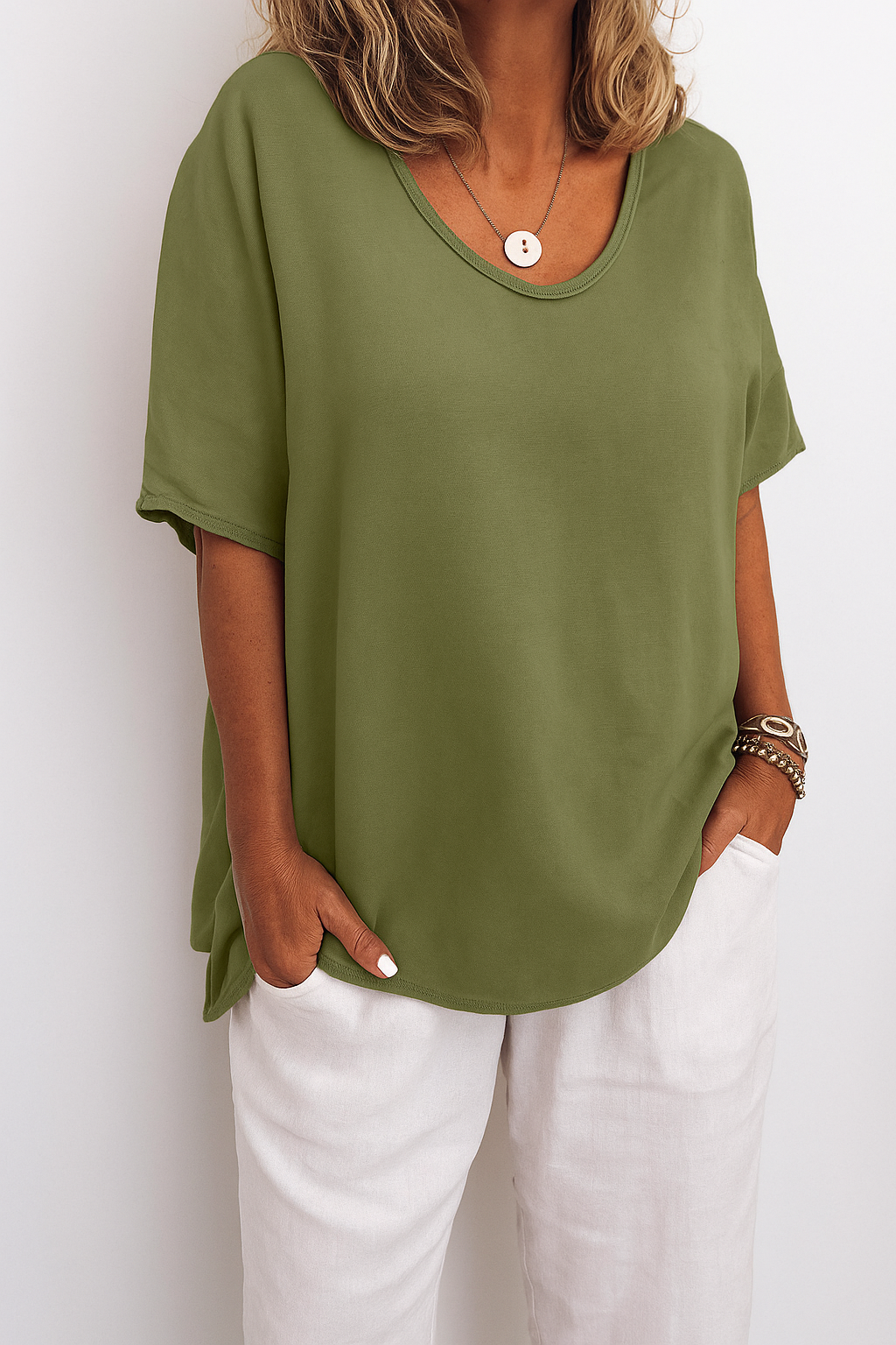 Lauren | Leichtes Atmungsaktives Leinen Shirt