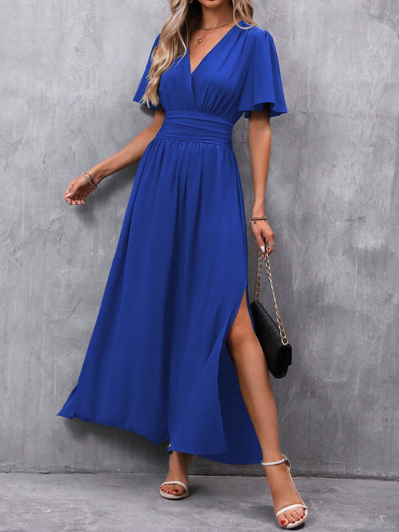 Nadine | Stilvolles Split-Kleid