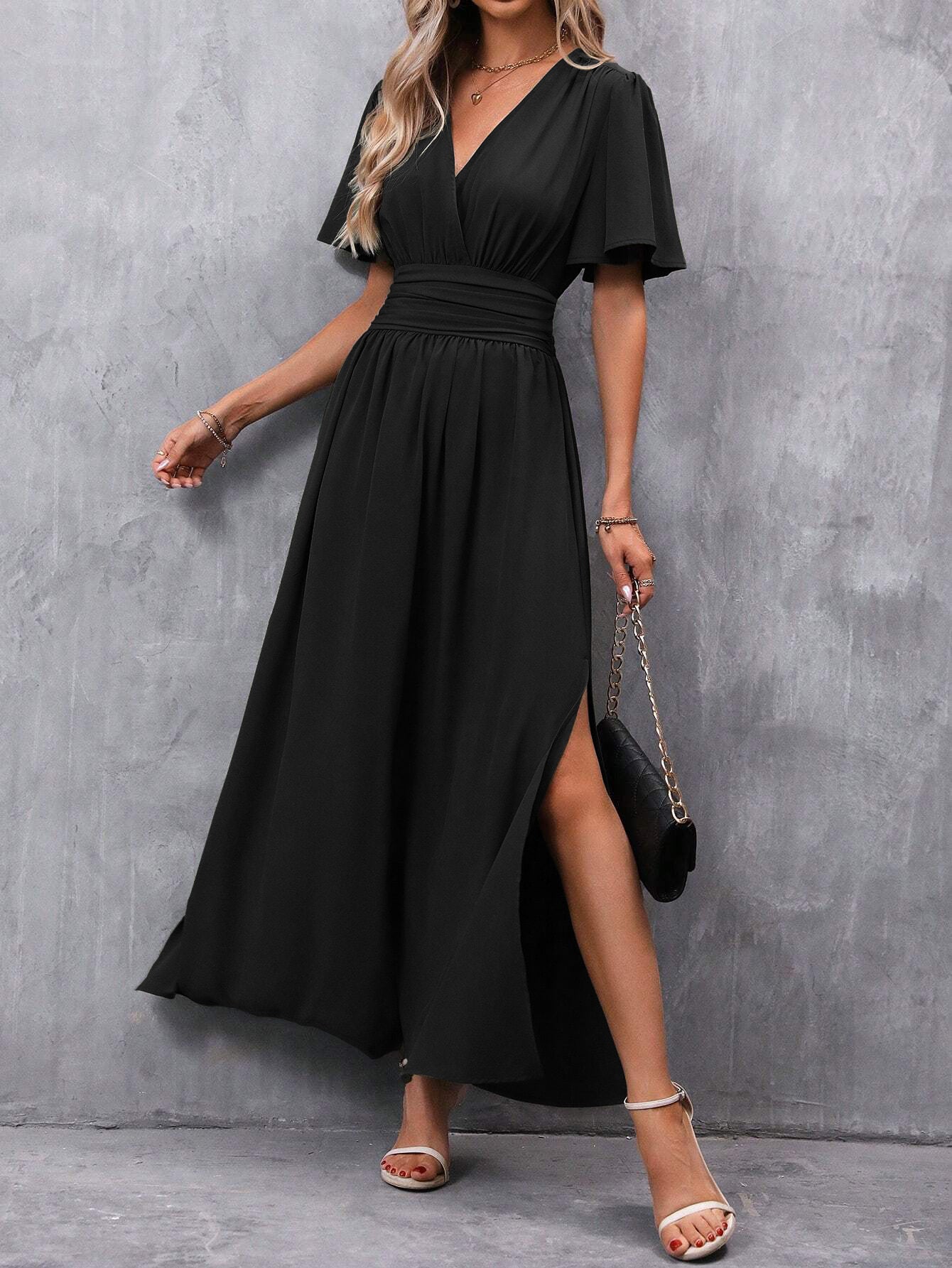 Nadine | Stilvolles Split-Kleid
