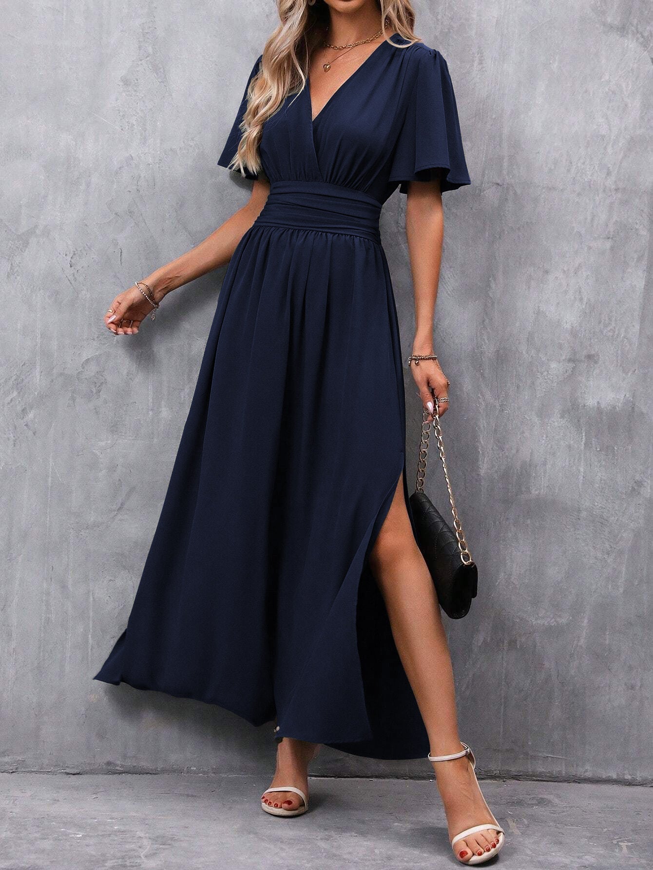 Nadine | Stilvolles Split-Kleid