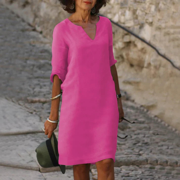 Amelie | Elegantes Leinen Kleid
