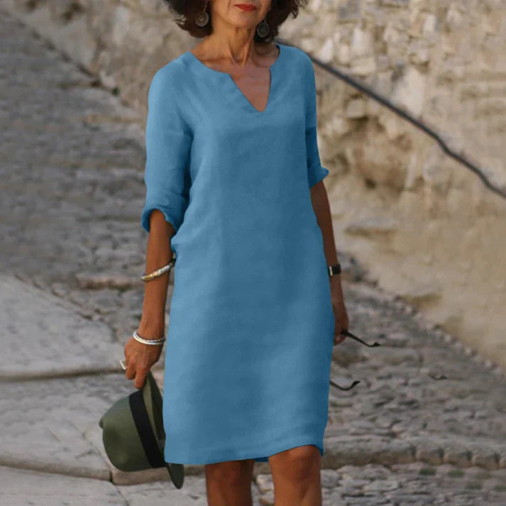 Amelie | Elegantes Leinen Kleid