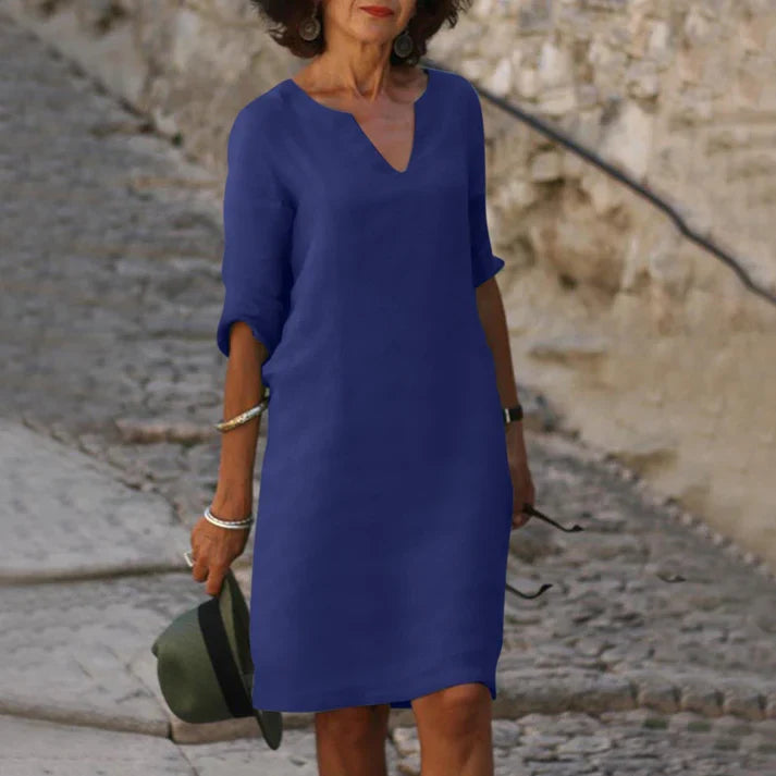 Amelie | Elegantes Leinen Kleid