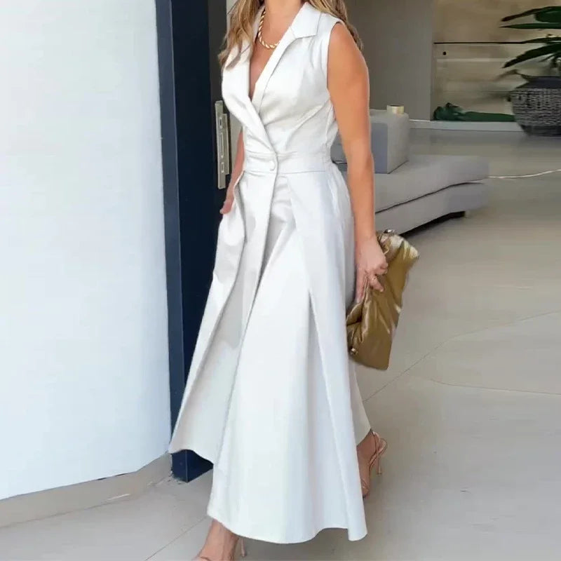 Amel | Ärmelloses A-Linien Blazer-Kleid