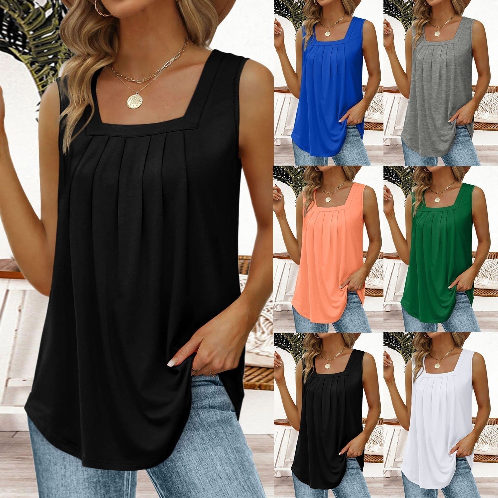 Jana | Elegantes Ärmelloses Top