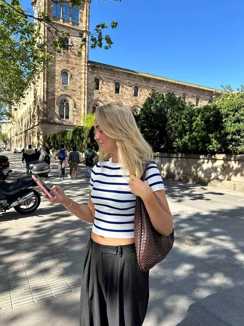 Jara | Elegante Basttasche Damen