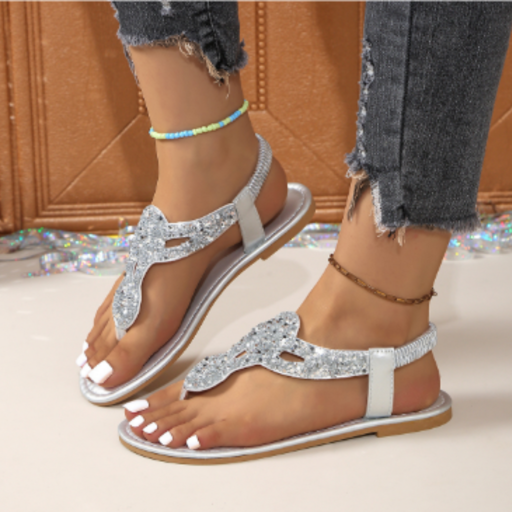 Marlena | Damen Orthopädische Kristallsandalen – Bequeme Sommer-Schuhe