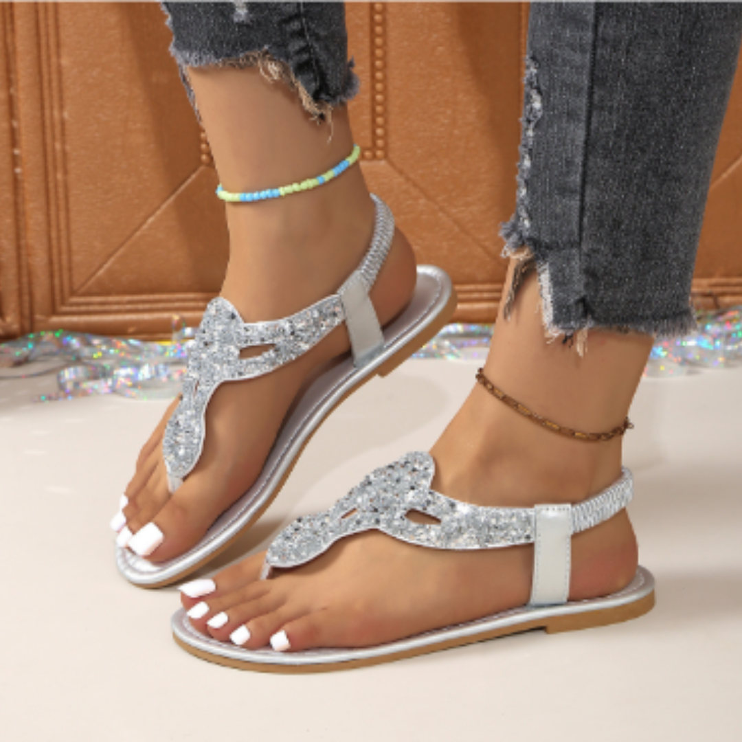 Marlena | Damen Orthopädische Kristallsandalen – Bequeme Sommer-Schuhe