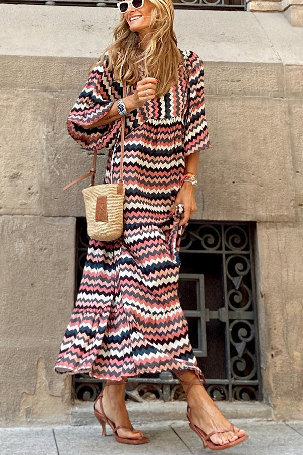 Mira | Puffärmel Midi Kleid