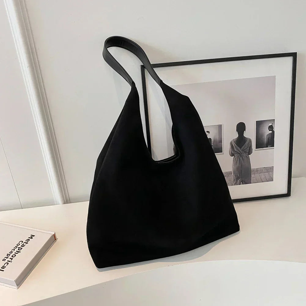 Yvonne | Wildlederimitat Schultertasche Damen