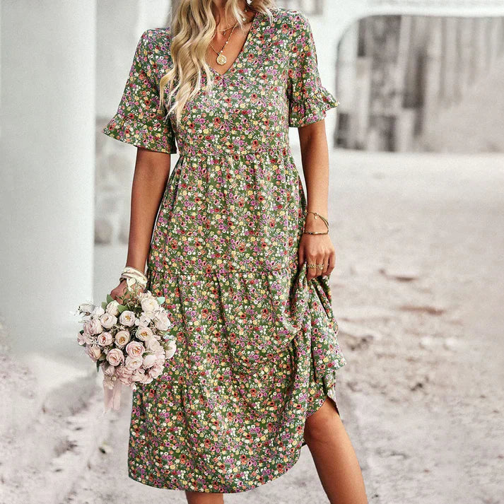 Daniela | Sommerkleid Damen Blumen