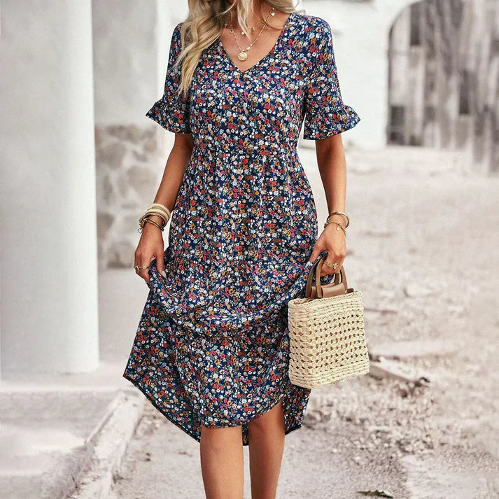 Daniela | Sommerkleid Damen Blumen