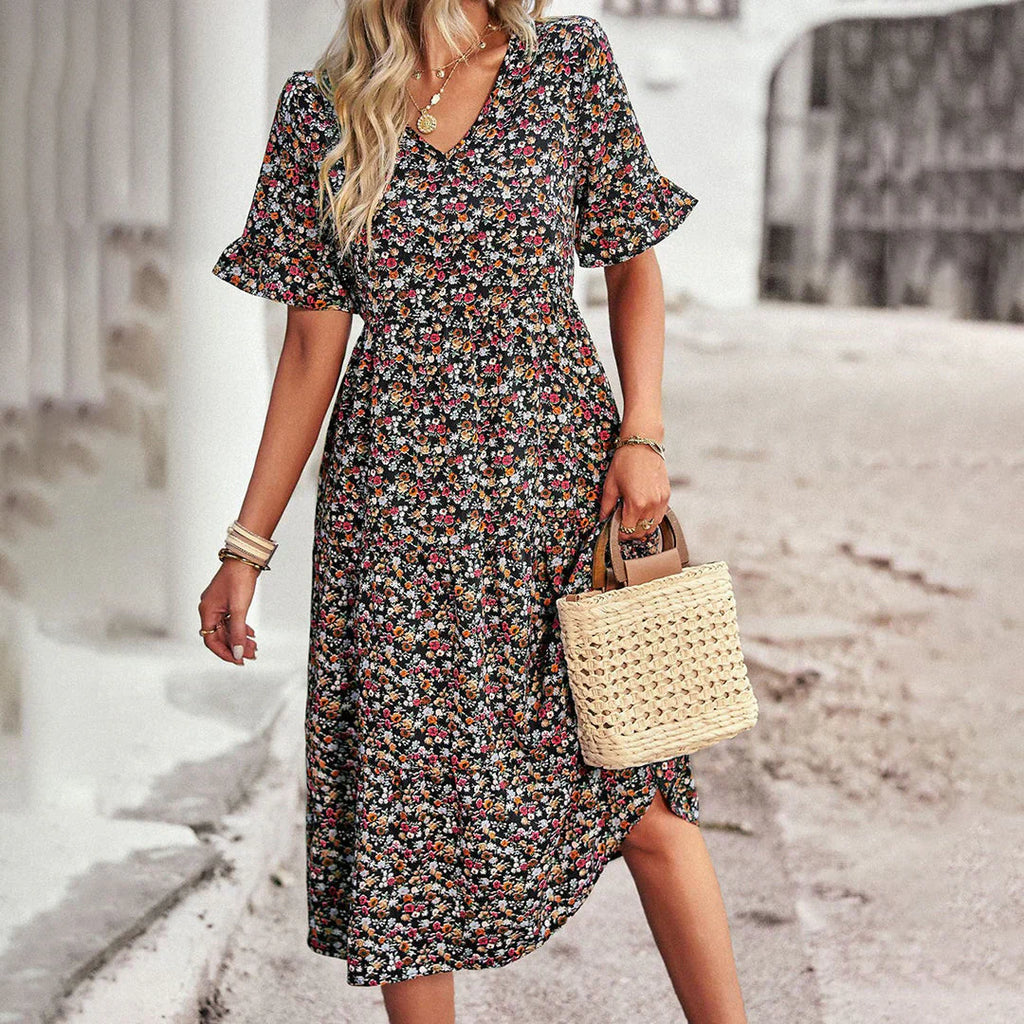Daniela | Sommerkleid Damen Blumen