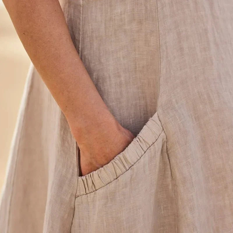 Celina | Elegantes Sommerkleid aus Leinen