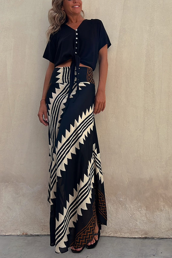 Zora | Satin Maxi Rock