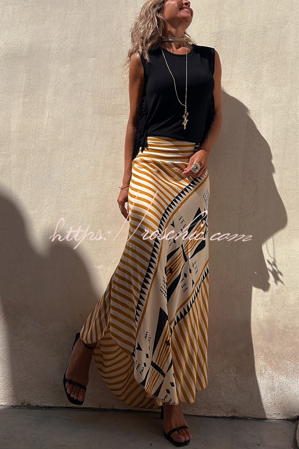 Zora | Satin Maxi Rock